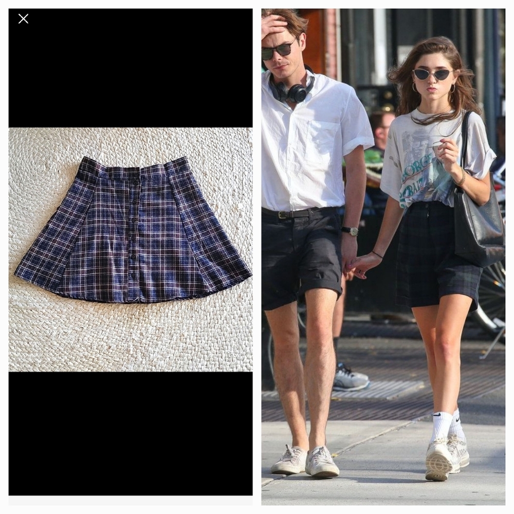 John Galt Brandy Melville PacSun Plaid Mini‎ Skirt XS